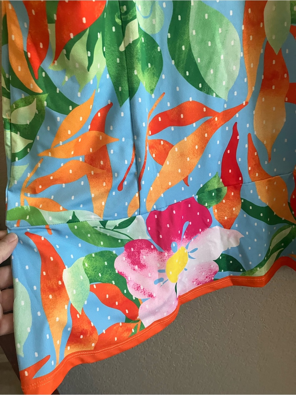 ACEGOLFS Tropical Floral Sleeveless Golf Dress Size Large | Bright Resort - Picture 8 of 8